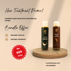 Muzain Beauty Scalp Treatment Hair Oil + Organic Shampoo Bundle